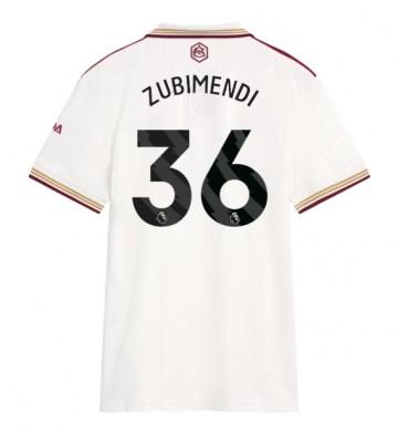 Arsenal Martin Zubimendi #36 Tredjetrøje Dame 2025-26 Kortærmet